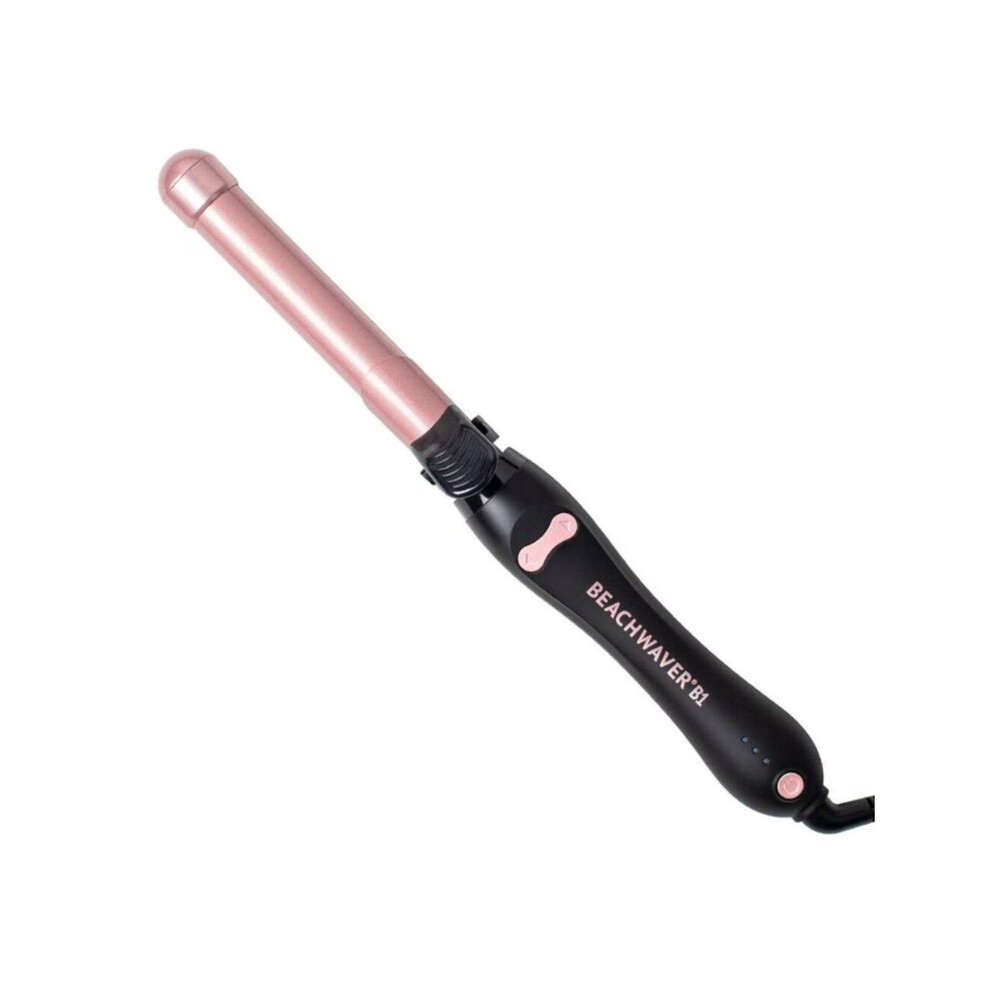 NEW 1"Beachwaver Rotating Ceramic Curling Iron Auto-Shut Off, Travel-Friendly